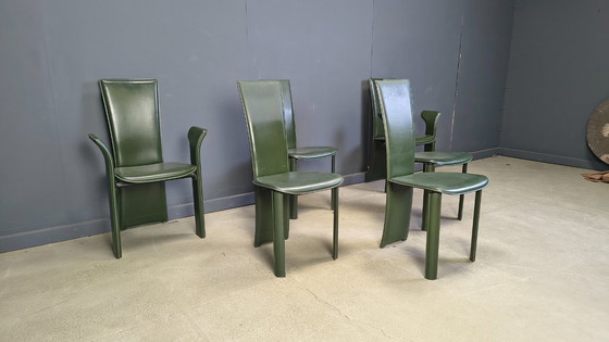 Image 1 of Chaises de salle à manger vintage de Pietro Costantini, années 1980, lot de 6