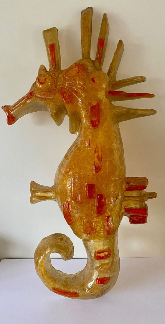 Image 1 of Escultura firmada "Caballito de mar" – Matius, Francia, ca. 1970