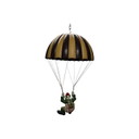 Clown on a parachute in the style of Allan Agohob, 20th century