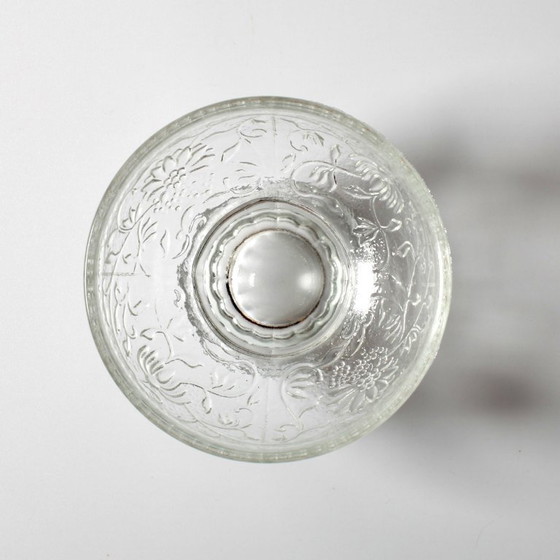 Image 1 of Set of 4 Mid-Century Pressed Glass Dessert Bowls Cibulak by Pavel Panek / 1977