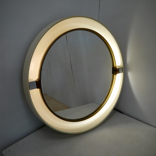 Space Age Allibert Bathroom Mirror With Lighting