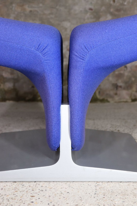 Image 1 of Artifort - F582 - Ribbon Chair + Ottoman - Pierre Paulin - 1990s