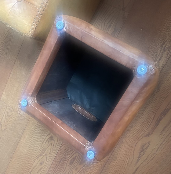 Image 1 of Casa Padrino luxe krukset van echt leer bruin Uitstekend vakmanschap uit de luxe collectie van Casa Padrino