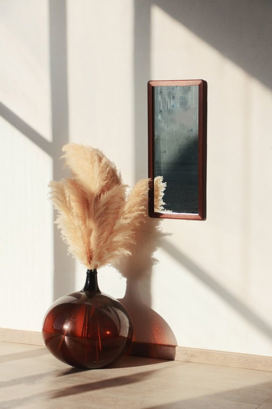 Image 1 of Miroir Rectangulaire en teck - Vintage - 04.01.24.02 