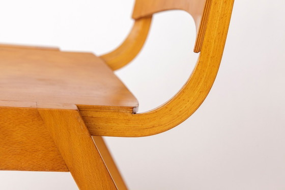 Image 1 of Ensemble de 6 chaises empilables Wilkhahn - Bois de hêtre - Allemagne 1970 - Sièges Vintage