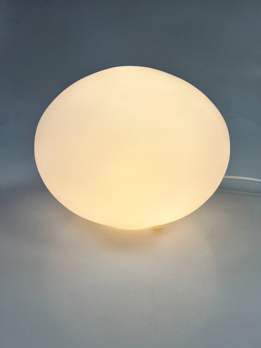 Vintage Milk Glass Table Lamp, Kare Design, Germany 1980s – tafellampen