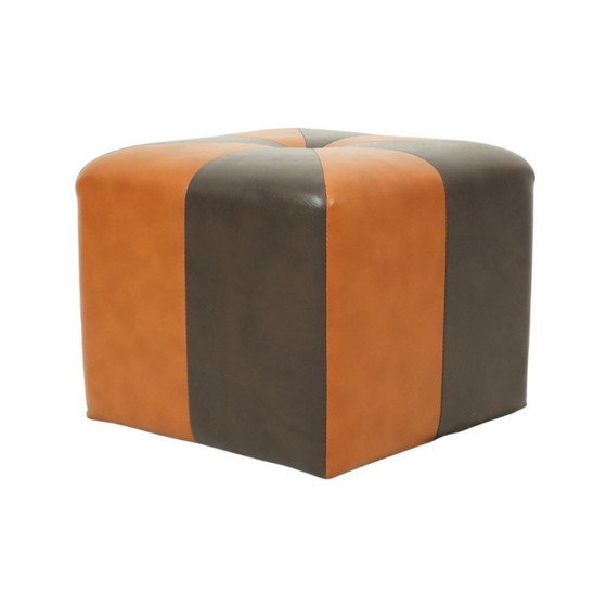 Image 1 of Poggiapiedi quadrato vintage Skai