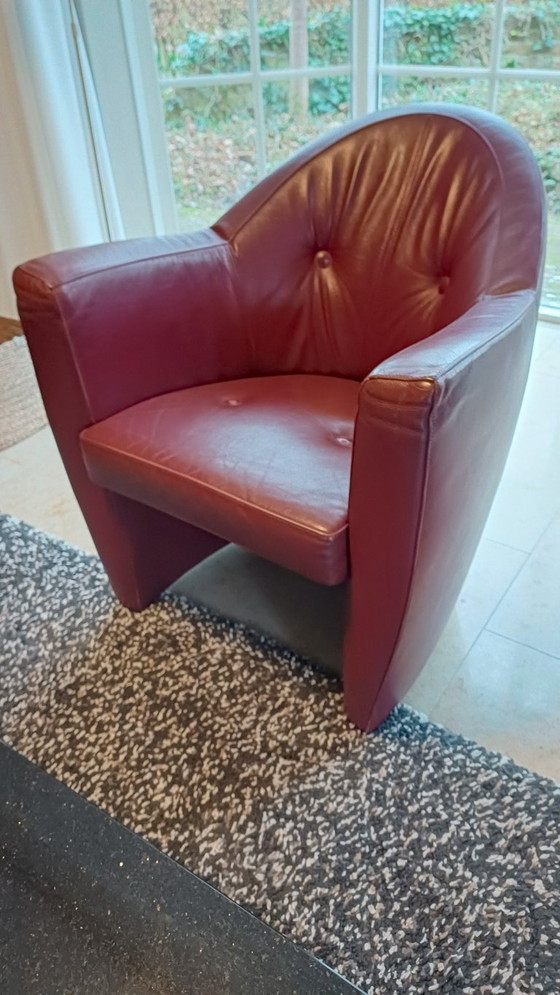 Sillón Leolux Carabita Rojo Burdeos – Sillones, Leather (photo 10 of 10)