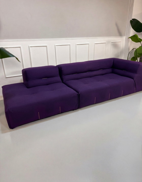 Image 1 of B&B Italia Tufty Too Designer Sofa Lila Stoff