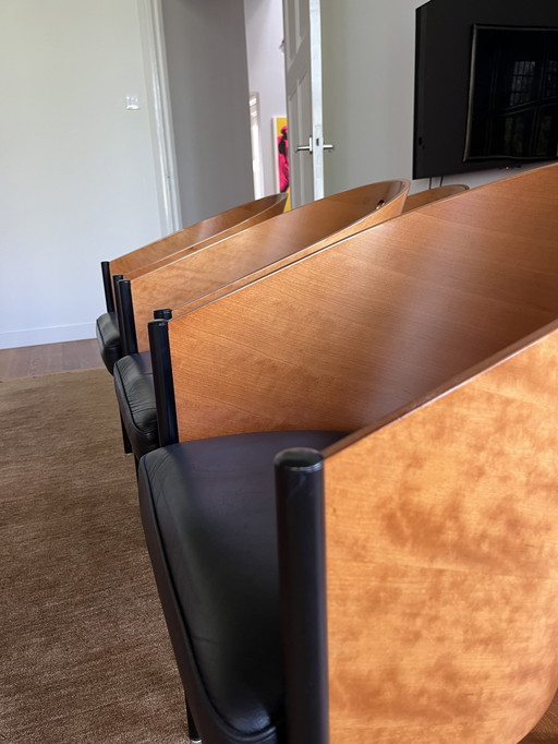 6x Philippe Starck Driade Costes Chairs Vintage