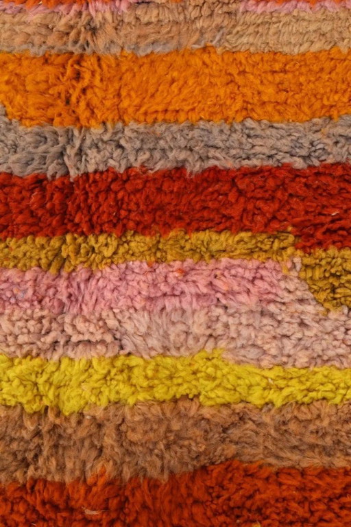 Marokkanischer Teppich aus Naturleinen, 200 x 200 cm