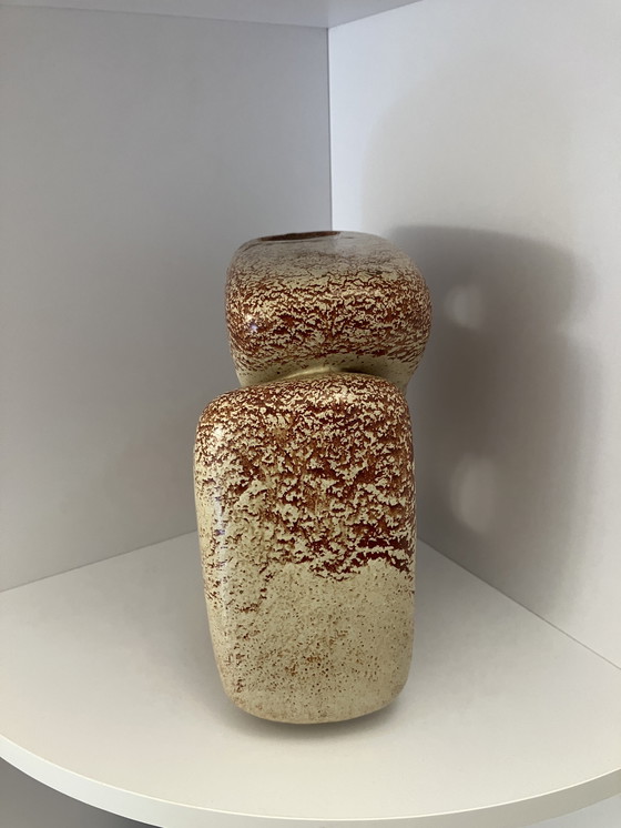 Image 1 of Bertoncello Rigon iconic italian mid century ceramic vase with holes