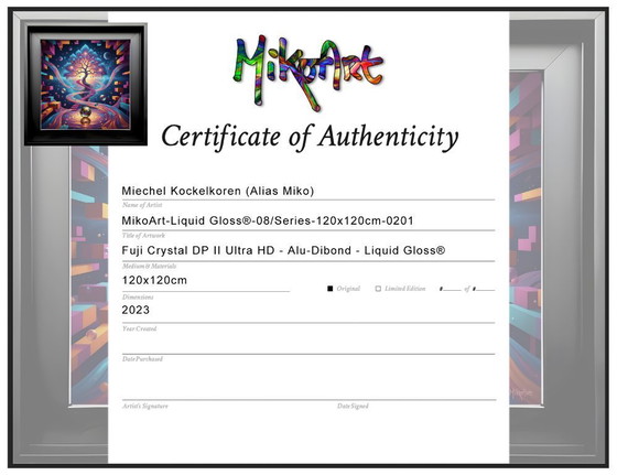 Image 1 of MikoArt-Liquid Gloss®-08/Series-120x120cm-0201