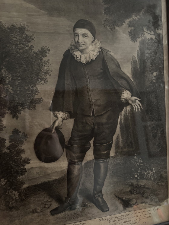 Image 1 of 18th century engraving by Crispin