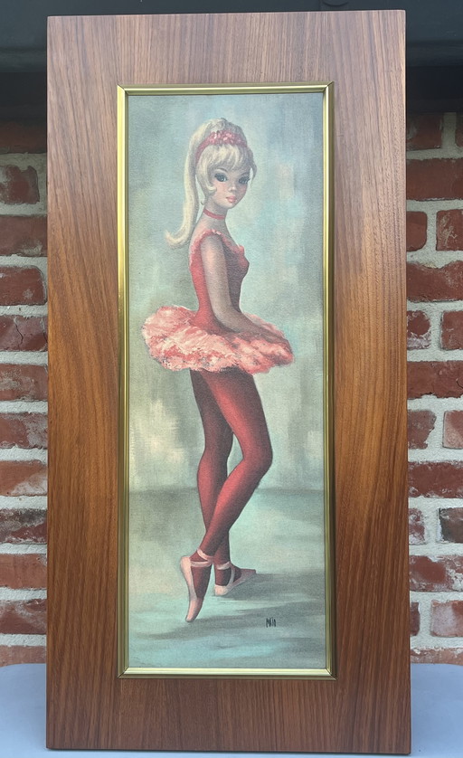 Vintage wanddecoratie ballerina Maio