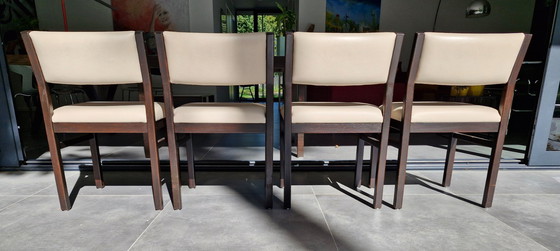 Image 1 of Ensemble de salle à manger Pastoe : table + quatre chaises