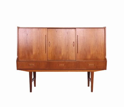 Vintage hoog teak dressoir, 1960s