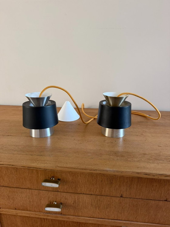 Vintage Danish set of 2 pendants - Tivoli style lamp – Danish design, Pendant lamps, Aluminium (photo 7 of 9)