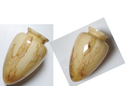 2 Art Deco Wandleuchten, Glas, Beige (Foto 3 von 53)
