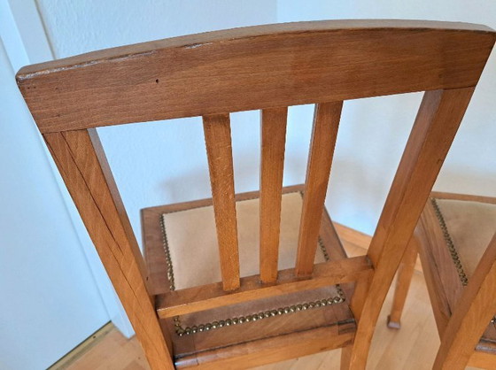 Image 1 of 2 upholstered chairs, Wilhelminian style, set price
