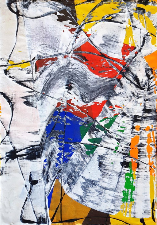 Tubo multicolore 3D – schilderijen tekeningen, Canvas, Abstract (photo 2 of 20)