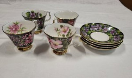Image 1 of Set da caffè Royal Albert England Provincial Flowers