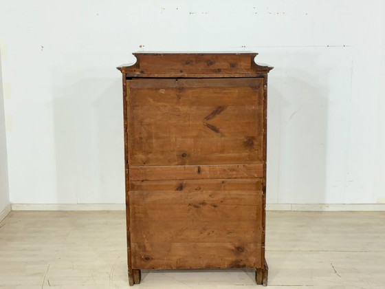 Image 1 of Zeer mooie antieke chiffonière ladekast/wastafel uit circa 1900, Biedermeier-stijl
