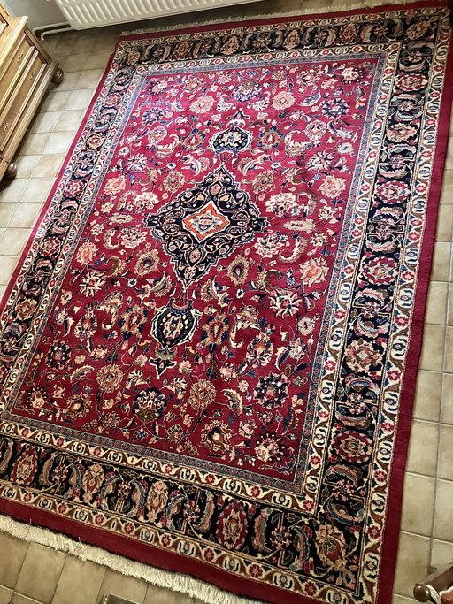 Groot Handgeknoopt Perzisch Mashad Tapijt - 340x245 cm - met certificaat