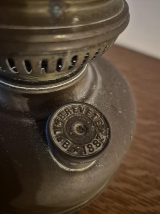 Vintage kerosene lamp in brass from L&B 1887 – Lempereur & Bernard, Candle holders (photo 5 of 5)