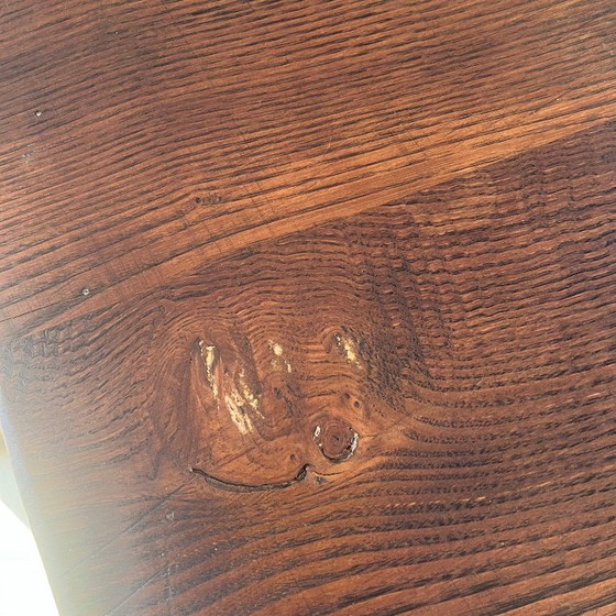 Image 1 of Offenes Sideboard/Vitrinenschrank aus Eiche im Landhausstil, 1930/50