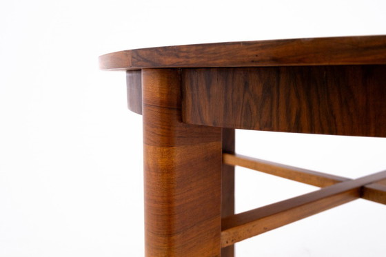 Image 1 of Table ronde du 20e siècle de style Art déco, Pologne.