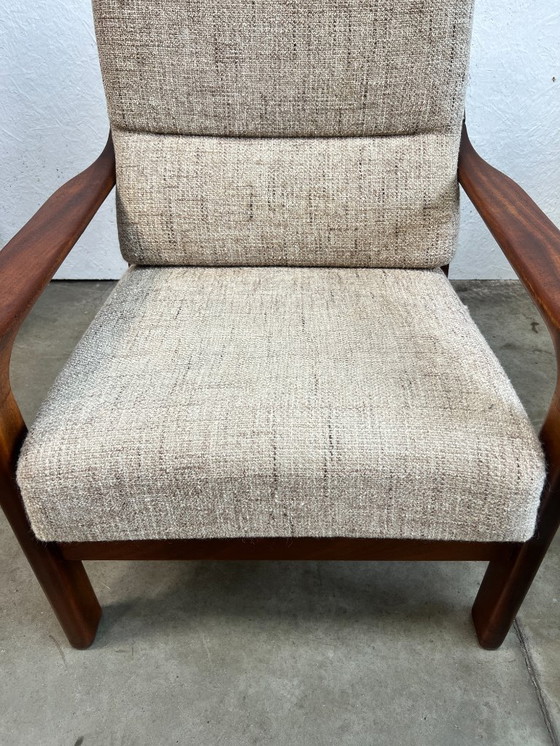 Image 1 of Vintage Teakhouten Scandinavische Fauteuil, 1960's