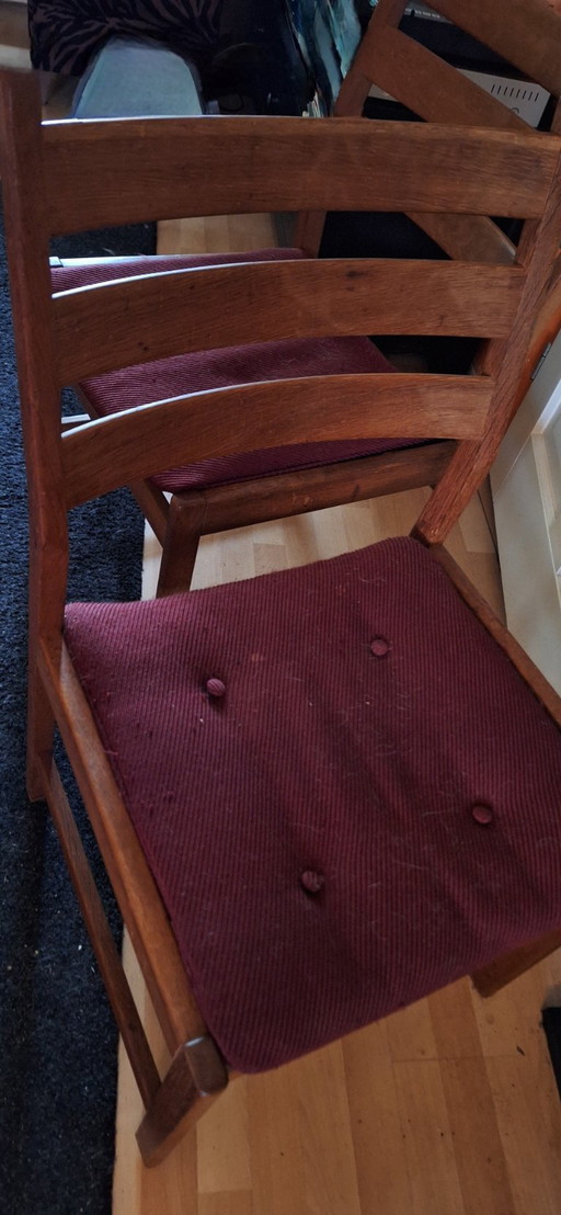 6x KP Mobler Kurt Ostervig chaises de salle à manger