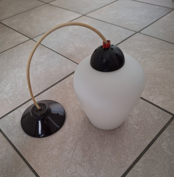 Image 1 of Lampada lampadario - Design olandese - Philips - Louis Kalff - Vetro satinato - Anni '50/60