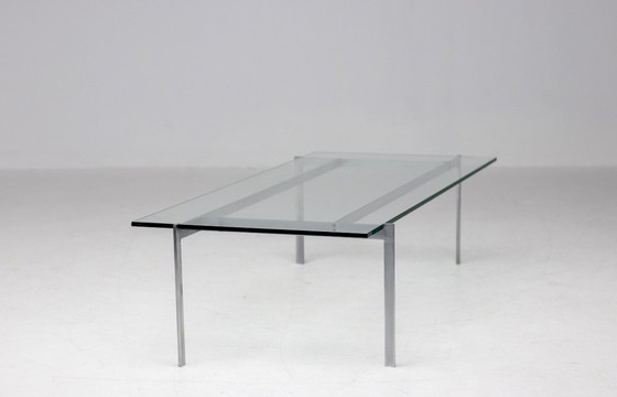 Image 1 of ARCHITECTURAL RECTANGULAR COFFEE TABLE IN STEEL AND GLASS