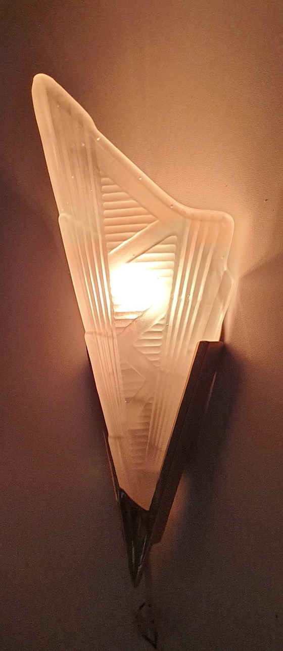 Image 1 of Applique murale vintage de style art déco