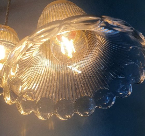 Set of 2 Holophane pendant lamps, Art Deco – Metal (photo 13 of 23)