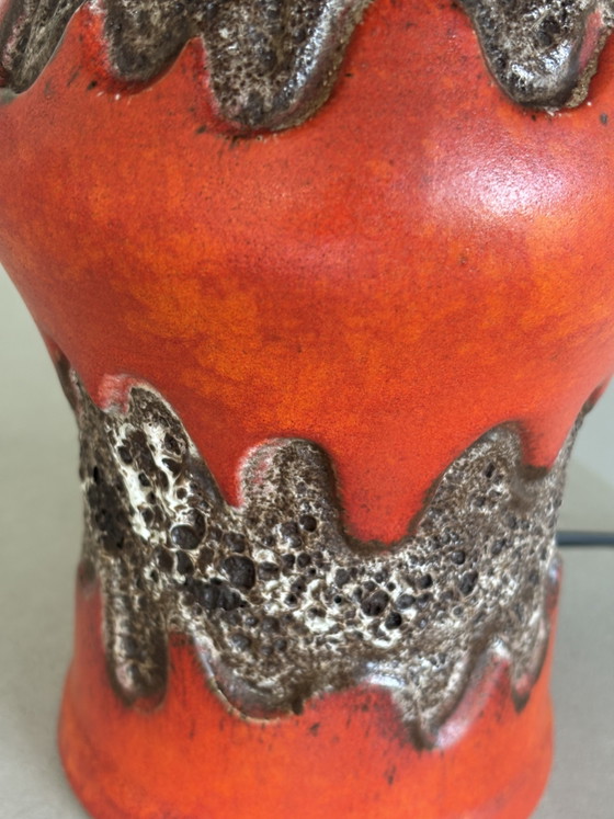 Image 1 of Vintage West Germany Fat Lava table lamp
