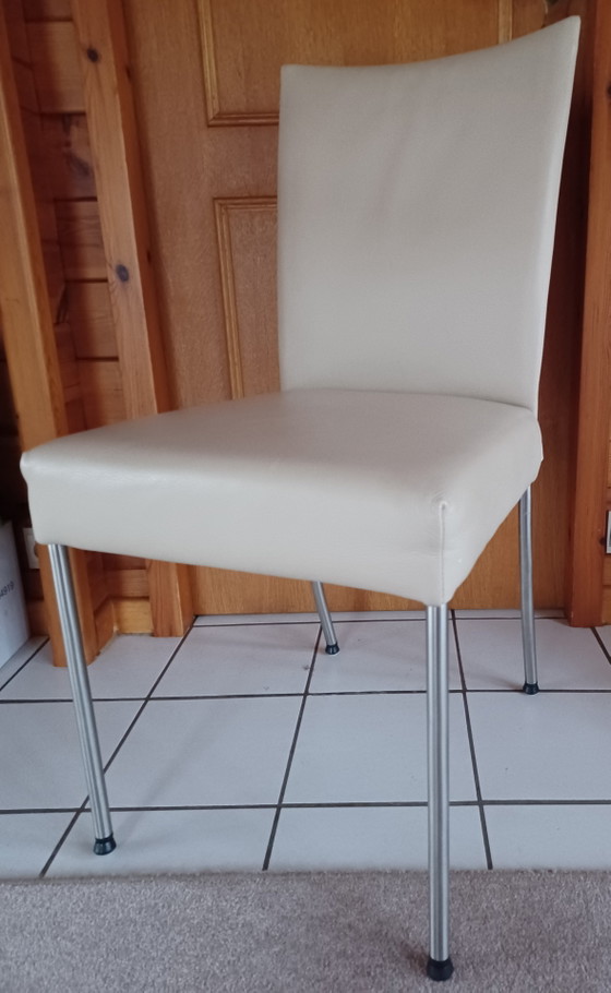 8x Bert Plantagie Leather Chairs – Dining chairs, Metal (photo 3 of 7)