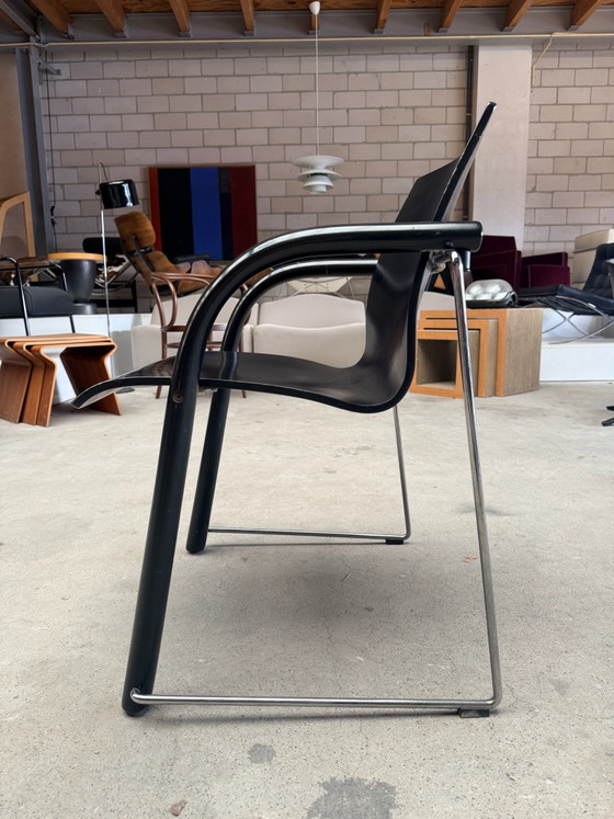 Set of 4 Thonet S320, Wulf Schneider & Ulrich Böhme (set price), Dining chairs, Metal, Wood, Black (photo 12 of 15)