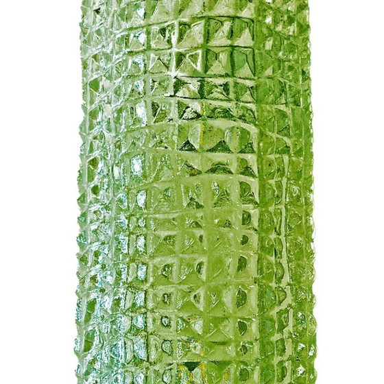 Image 1 of Italienische moderne grüne Murano-Glas-Wandleuchten „Krokodil“ – Paar