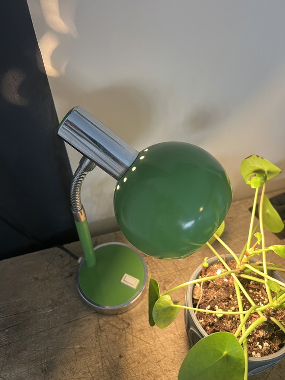 Image 1 of Vintage Green Taffle Lamp