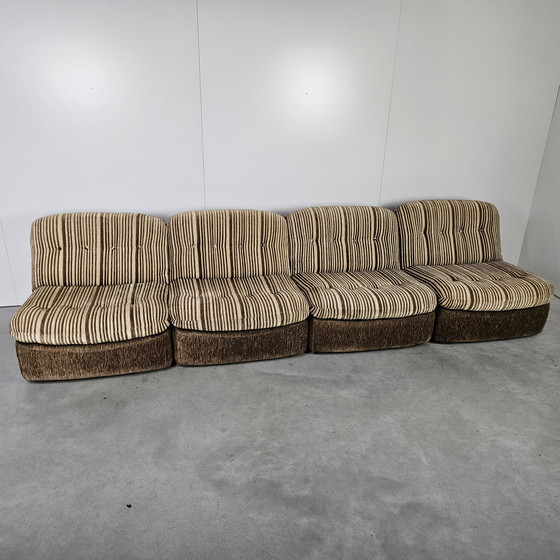 Image 1 of Vintage modulaire bank, 4 delig