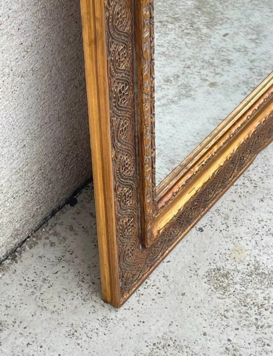 Image 1 of Specchio antico in legno dorato