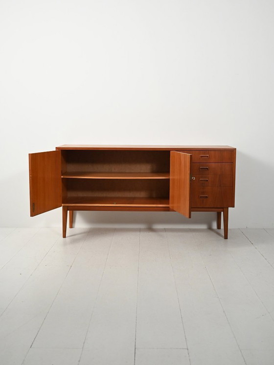 Image 1 of Early-1960s Scandinavian teak sideboard with drawers