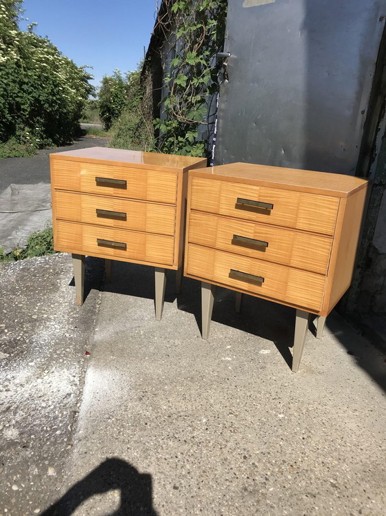 Comodini Mid-Century, anni '50, Set di 2 – Mid Century Modern (photo 9 of 10)