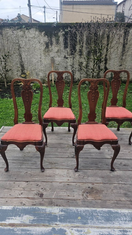 Stoel in Queen Anne/Chippendale-stijl – eetkamerstoelen, Wood