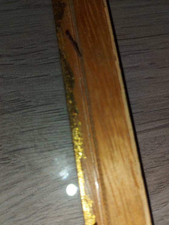 Image 1 of Lithografie van Degas, werkplaats Braun & Co., verguld stucwerkframe