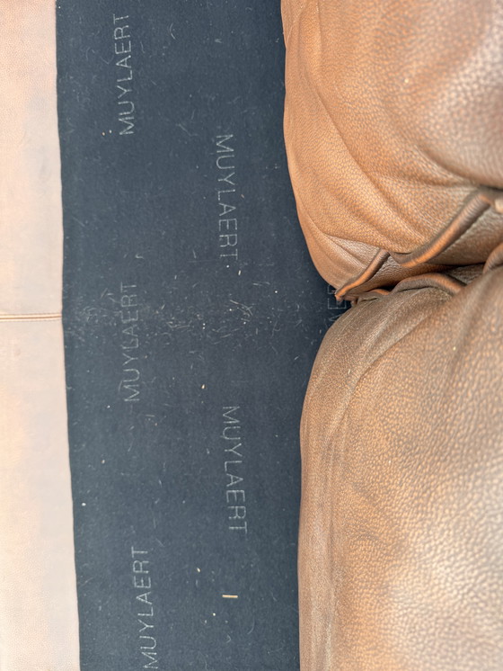 Image 1 of Mooie Muylaert 2 zits banque van rundleder à Cognacckleur