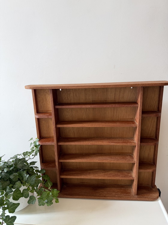 Image 1 of Houten vintage letterbak/wandrek